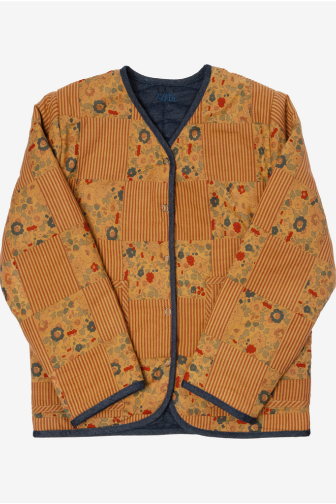 Gilet patchwork terracotta